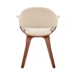 Adalyn - Dining Room Accent Chair - Cream / Walnut - Image 5