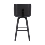 Tyler - 26" Counter Height Swivel Bar Stool - Gray / Black - Image 5
