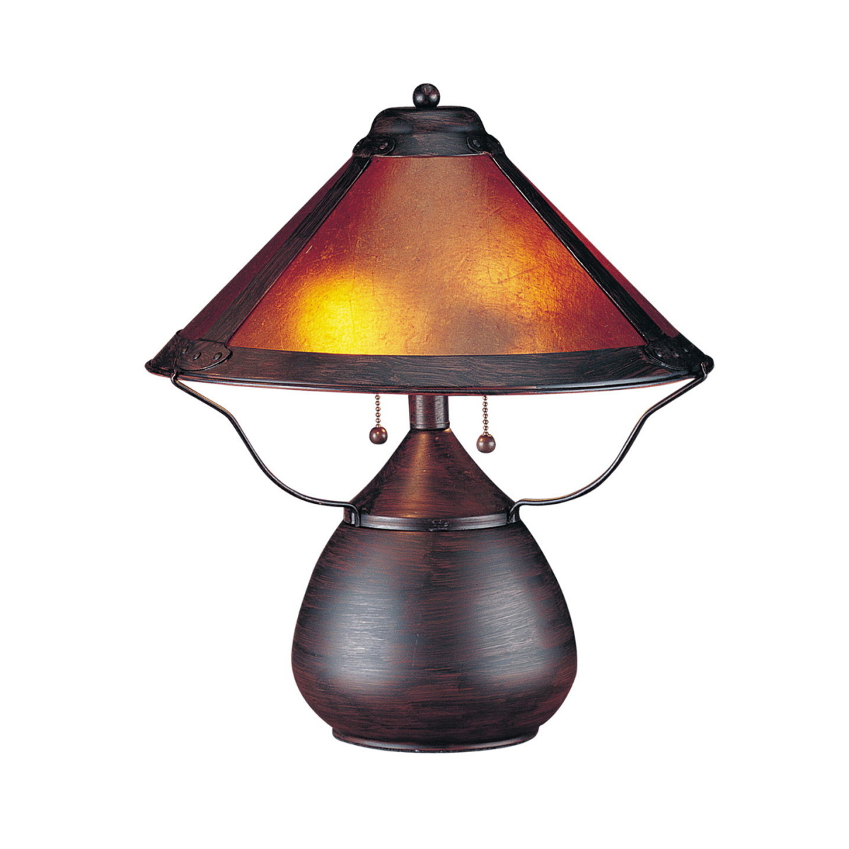 ff7dbcb44a3439cf2abc7595a6e4c175 Mica - 17" Height Metal Table Lamp - Rust - Image 1