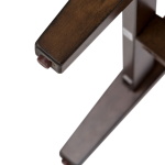 Armand - 7 Piece Trestle Table Set - Dark Brown - Image 8