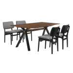 Laredo And Lima - 5 Piece Rectangular Dining Set - Black