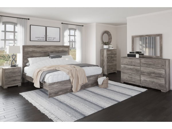 Ralinksi – 4 Pc. – Dresser, Mirror, King Panel Bed – Gray Bedroom Sets Ralinksi – 4 Pc. – Dresser, Mirror, King Panel Bed – Gray Bedroom Sets