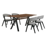 Laredo And Rowan - 5 Piece Rectangular Dining Set - Black