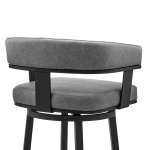 Naomi And Lorin - 3 Piece Counter Height Dining Set - Black / Gray - Image 6