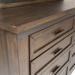 Thornwood Hills - 5 Piece Bedroom Set (Queen Panel Bed, Dresser & Mirror, Chest, Nightstand) - Rock Beaten Brown - Image 3