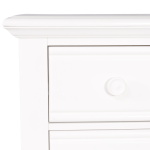 Summer House - 5 Piece Bedroom Set (King Panel Bed, Dresser & Mirror, Chest, Nightstand) - Oyster White - Image 4