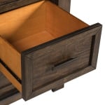 Thornwood Hills - 4 Piece Bedroom Set (King Storage Bed, Dresser & Mirror, Chest) - Rock Beaten Brown - Image 10