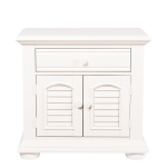 Summer House - 5 Piece Bedroom Set (King Panel Bed, Dresser & Mirror, Chest, Nightstand) - Oyster White - Image 10