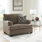 Stonemeade - 3 Pc. - Sofa Chaise, Chair And A Half, Ottoman - Nutmeg - Image 6