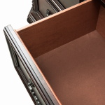 Messina Estates - 5 Piece Bedroom Set (Queen Poster Bed, Dresser & Mirror, Chest, Nightstand) - Dark Brown - Image 10