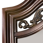 Messina Estates - 4 Piece Bedroom Set (King Poster Bed, Dresser & Mirror, Chest) - Dark Brown - Image 3