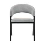 Arcadia - Round 5 Piece Dining Set Gray / Black - Image 3