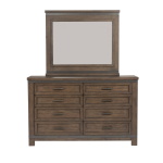 Thornwood Hills - 4 Piece Bedroom Set (King Storage Bed, Dresser & Mirror, Chest) - Rock Beaten Brown - Image 8