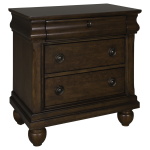 Rustic Traditions - 4 Piece Bedroom Set (Queen Sleigh Bed, Dresser & Mirror, Nightstand) - Rustic Cherry - Image 7