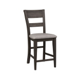 Double Bridge - 5 Piece Gathering Table Set - Dark Brown - Image 7