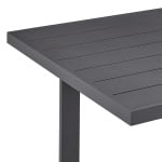 Menorca - Outdoor Patio 5 Piece Dining Table Set - Gray - Image 7