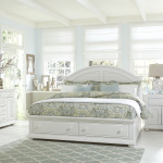 Summer House - 4 Piece Bedroom Set (King Storage Bed, Dresser & Mirror, Nightstand) - White