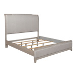 Belmar - 4 Piece Bedroom Set (King Upholstered Bed, Dresser & Mirror, Chest) - Washed Taupe - Image 2