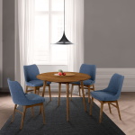 Arcadia - Round 5 Piece Dining Set - Blue - Image 10