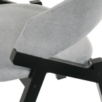 Arcadia - Round 5 Piece Dining Set Gray / Black - Image 6