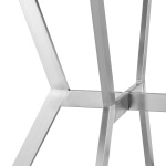 Naomi And Chelsea - 3 Piece Counter Height Dining Set - Brushed Silver / Gray - Image 8