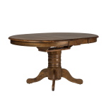 Carolina Crossing - 5 Piece Pedestal Table Set - Antique Honey - Image 4