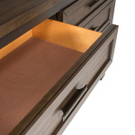 Thornwood Hills - 4 Piece Bedroom Set (King Storage Bed, Dresser & Mirror, Chest) - Rock Beaten Brown - Image 11
