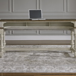 Morgan Creek - 4 Piece Console Set (1 Console 3 Stools) - White - Image 5