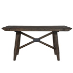 Double Bridge - 5 Piece Gathering Table Set - Dark Brown - Image 3