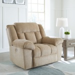 Tip-Off - 3 Pc. - Power Reclining Sofa, Power Reclining Loveseat, Power Recliner - Wheat - Image 12