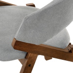 Arcadia - Round 5 Piece Dining Set - Gray / Walnut - Image 6