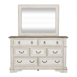 Abbey Park - 4 Piece Bedroom Set (California King Sleigh Bed, Dresser & Mirror, Nightstand) - White - Image 5