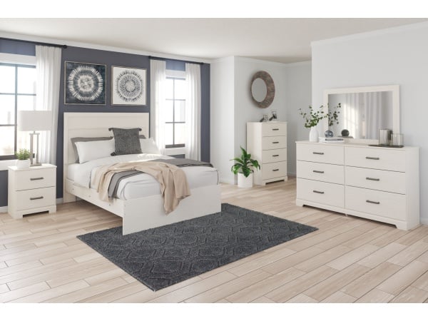 Stelsie – 4 Pc. – Dresser, Mirror, Full Panel Bed – White Bedroom Sets Stelsie – 4 Pc. – Dresser, Mirror, Full Panel Bed – White Bedroom Sets