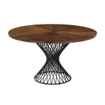 Cirque And Varde - 5 Piece Round Dining Set - Walnut - Image 5