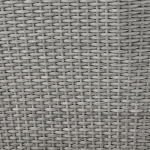 Palma - 5 Piece Bar Outdoor Patio Table Set With Cushions - Gray - Image 13