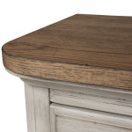 Farmhouse Reimagined - 4 Piece Bedroom Set (King Poster Bed, Dresser & Mirror, Chest) - White - Image 10