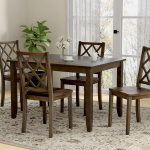 Harbor - 5 Piece Dining Set - Brown - Image 5