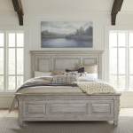 Heartland - 4 Piece Bedroom Set (Queen Panel Bed) - Raised Panels Headboard / Footboard, Dresser & Mirror, Chest - White - Image 2