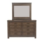 Thornwood Hills - 4 Piece Bedroom Set (Queen Panel Bed, Dresser & Mirror, Chest) - Dark Brown - Image 8