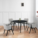 Arcadia - 5 Piece Dining Set - Gray / Black - Image 10