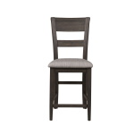 Double Bridge - 7 Piece Gathering Table Set - Dark Brown - Image 7