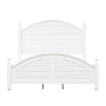 Summer House - 5 Piece Bedroom Set (King Poster Bed, Dresser & Mirror, Chest, Nightstand) - White - Image 7