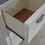 Allyson Park - 4 Piece Bedroom Set (King Panel Bed, Dresser & Mirror, Chest) - Wirebrushed White / Charcoal - Image 3