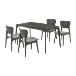 Kalia - 5 Piece Wood Dining Set - Gray