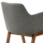 Arcadia And Renzo - Round 5 Piece Dining Set - Charcoal / Walnut - Image 6