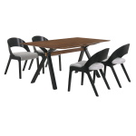 Laredo And Polly - 5 Piece Rectangular Dining Set - Black