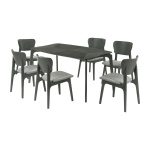 Kalia - 7 Piece Wood Dining Set - Gray
