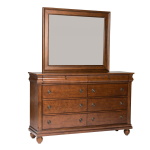 Rustic Traditions - 4 Piece Bedroom Set (Queen Sleigh Bed, Dresser & Mirror, Nightstand) - Rustic Cherry - Image 6