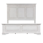 Abbey Park - 4 Piece Bedroom Set (California King Panel Bed, Dresser & Mirror, Chest) - White - Image 3