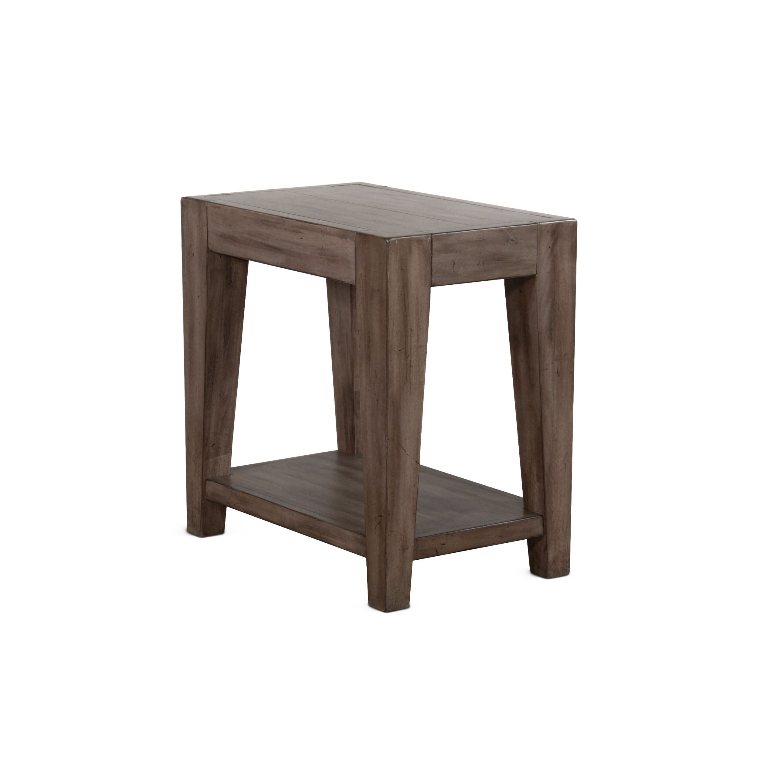 1eb085e6c39d39770e4fe150b563aed6 Doe Valley - Mid-Century Wood Chair Side Table - Taupe Brown - Image 1